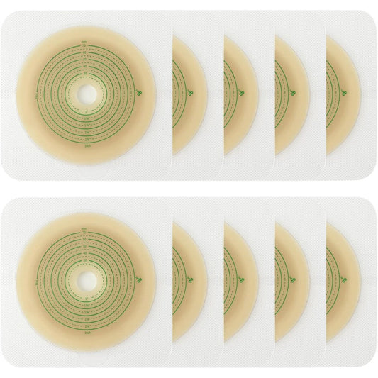 Heagimed skin barrier with non woven border front view for stoma care supplies