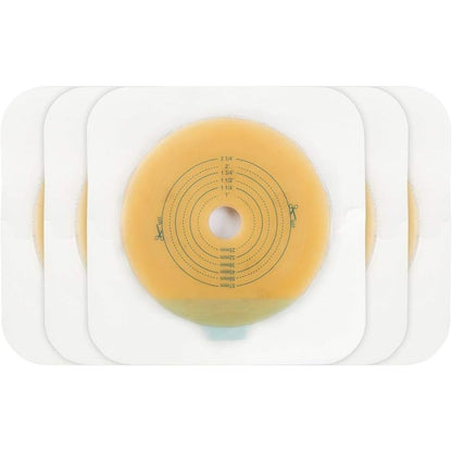 CARBOU Adhesive Skin Barrier front view showing the cut to fit hydrocolloid center and non woven border
