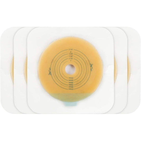 CARBOU Adhesive Skin Barrier front view showing the cut to fit hydrocolloid center and non woven border