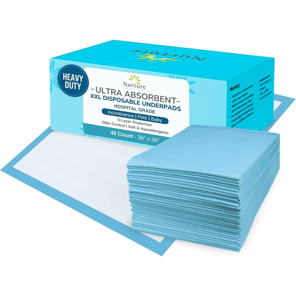 Nurture Valley Ultra Absorbent Disposable Bed Pads front packaging view