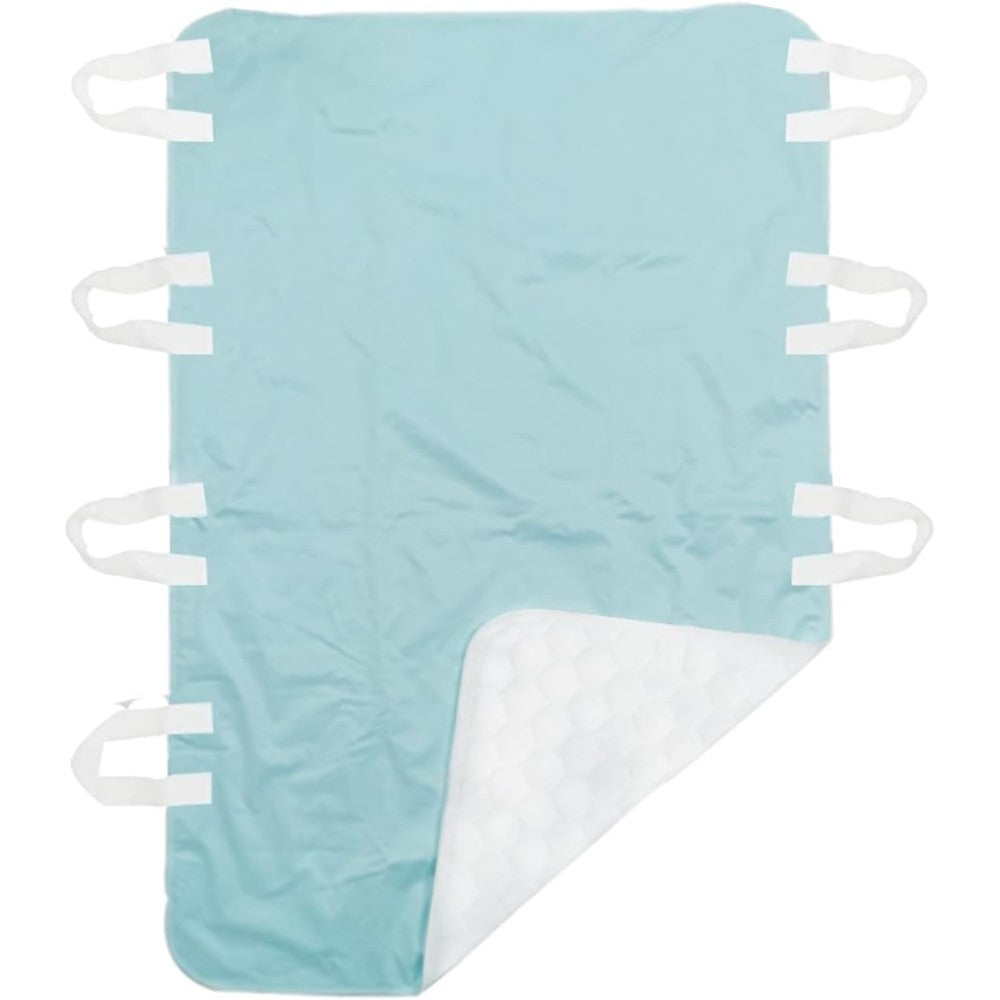 Agooliiu reusable positioning bed pad with 8 handles front view