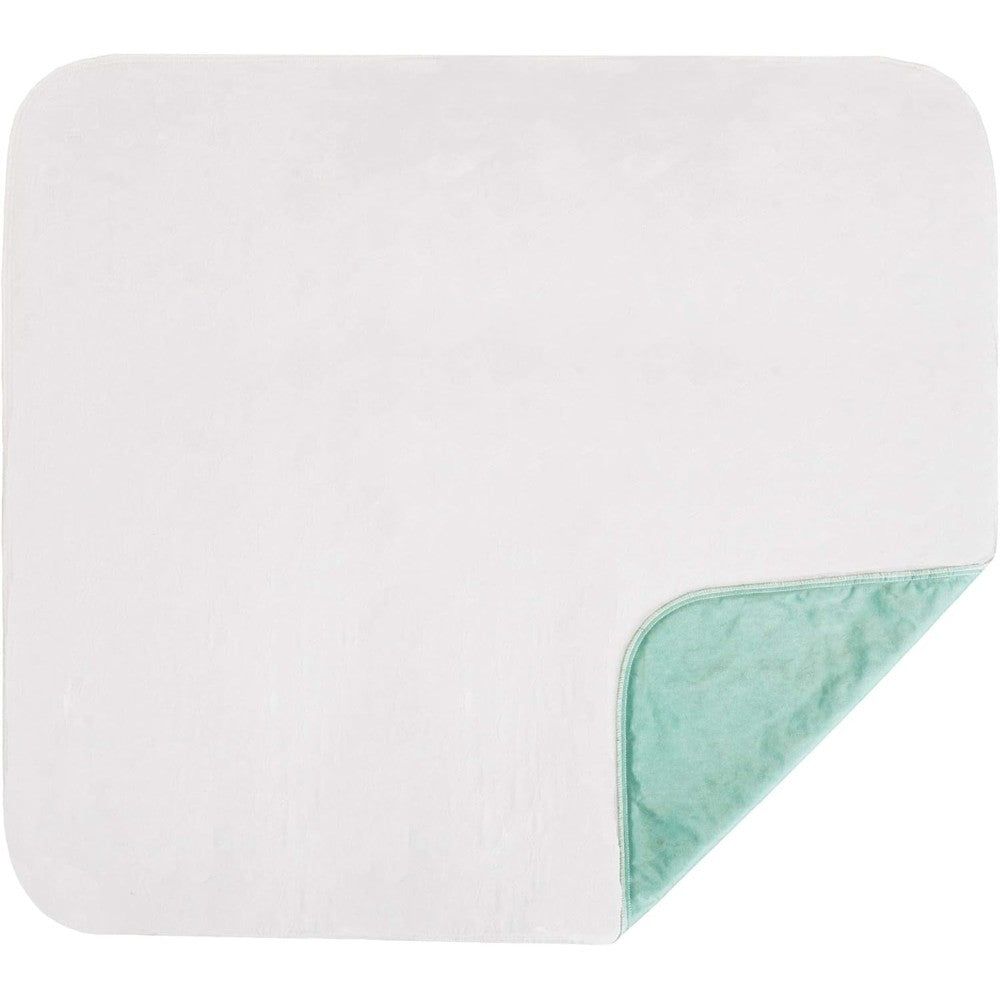 NOVA Medical Products Waterproof Reusable Underpad front view showing white cotton top sheet