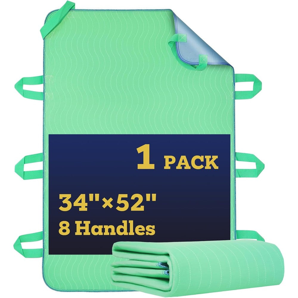 Eterna Washable Positioning Bed Pad front view with reinforced handles