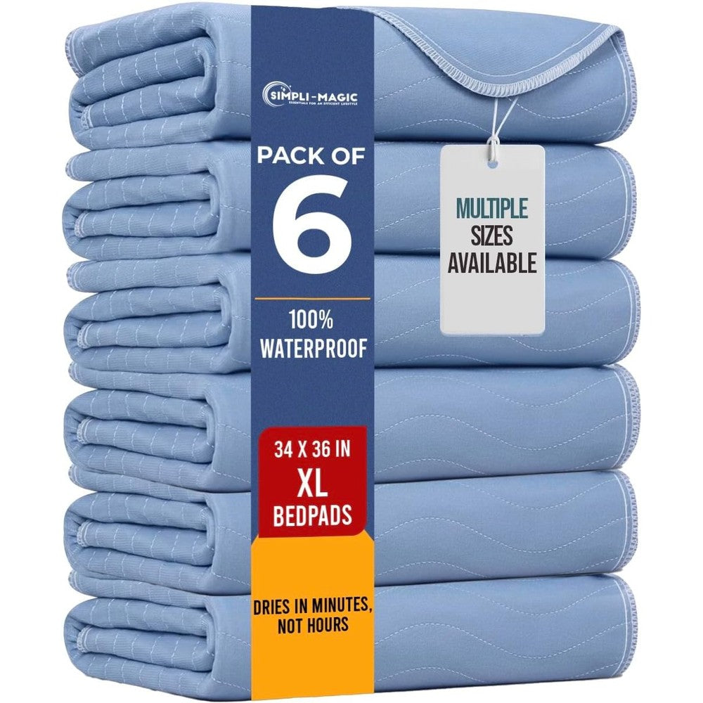 Simpli-Magic 34x36 washable underpads pack of 6 front view