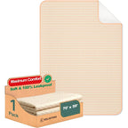Kelisiting King Size Washable Bed Pad front view folded