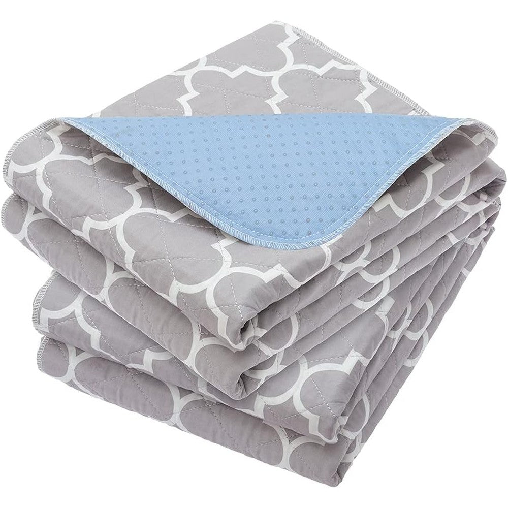 Outcreator washable bed pads set of two folded front view