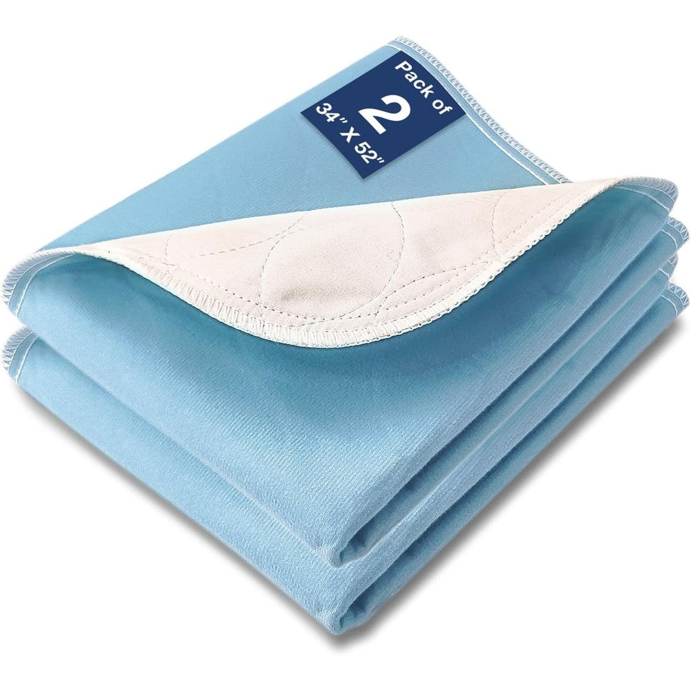 Soloshine washable incontinence bed pads 2 pack front view