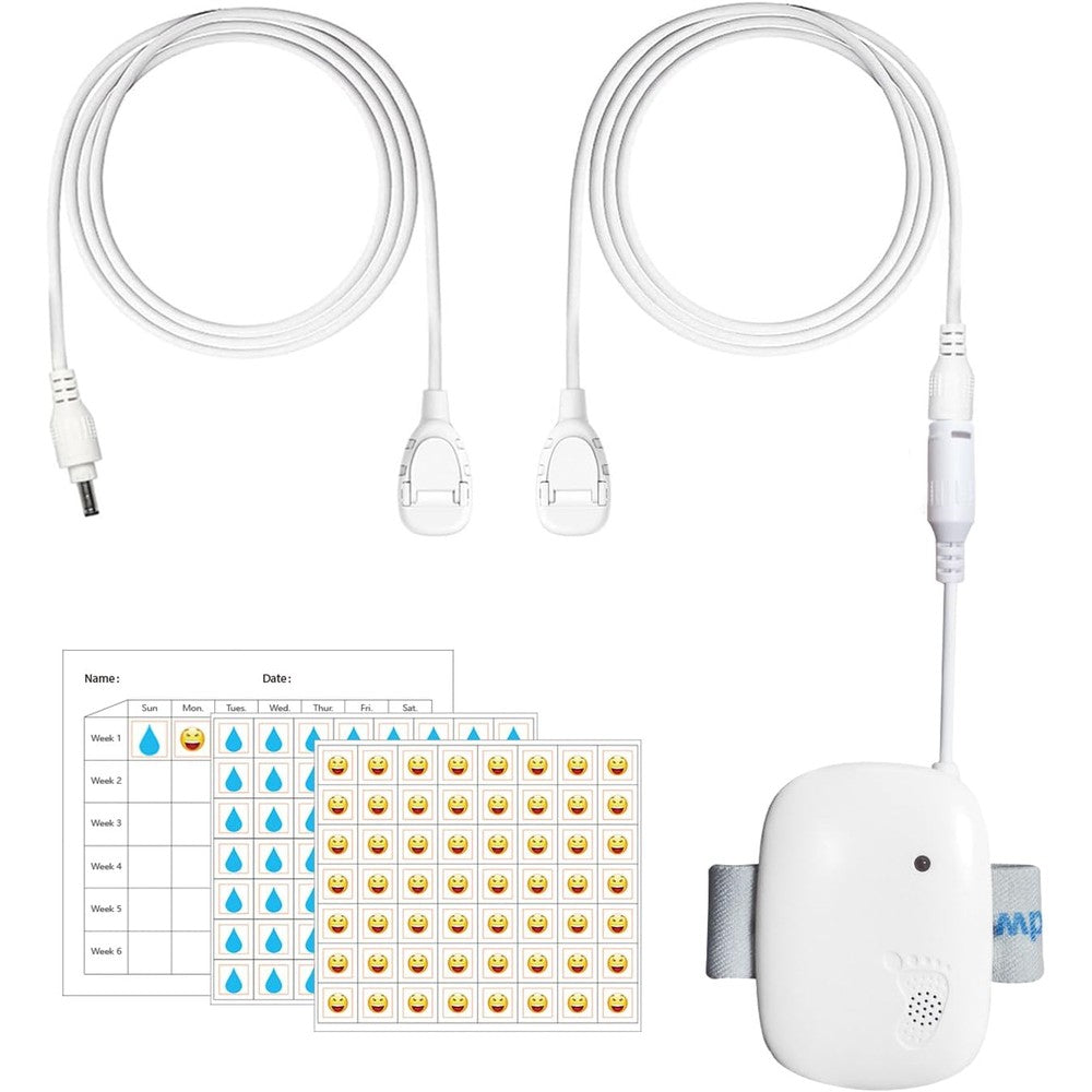 Borotess Bed Wetting Alarm white front view potty training device.
