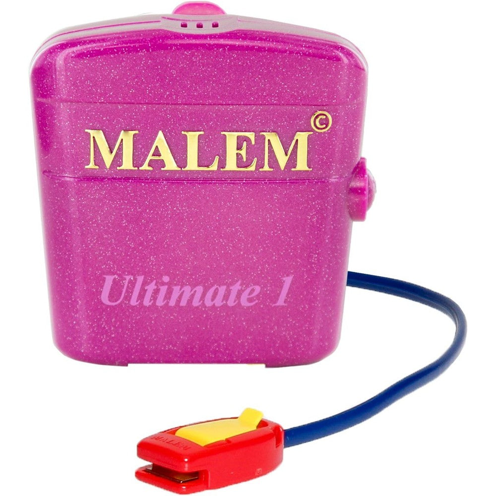 Malem Ultimate Bedwetting Alarm Pink front view for enuresis treatment.