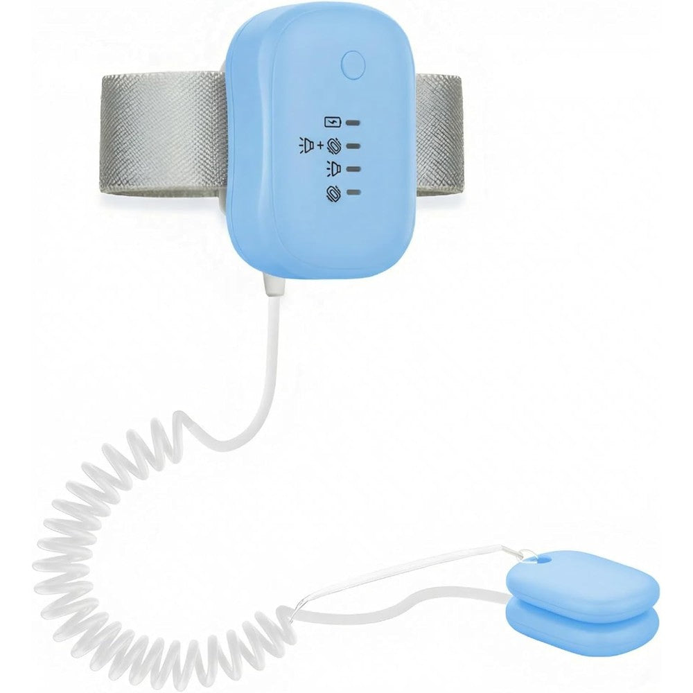 Micarto Nightguard Bedwetting Alarm front view showing blue wrist unit