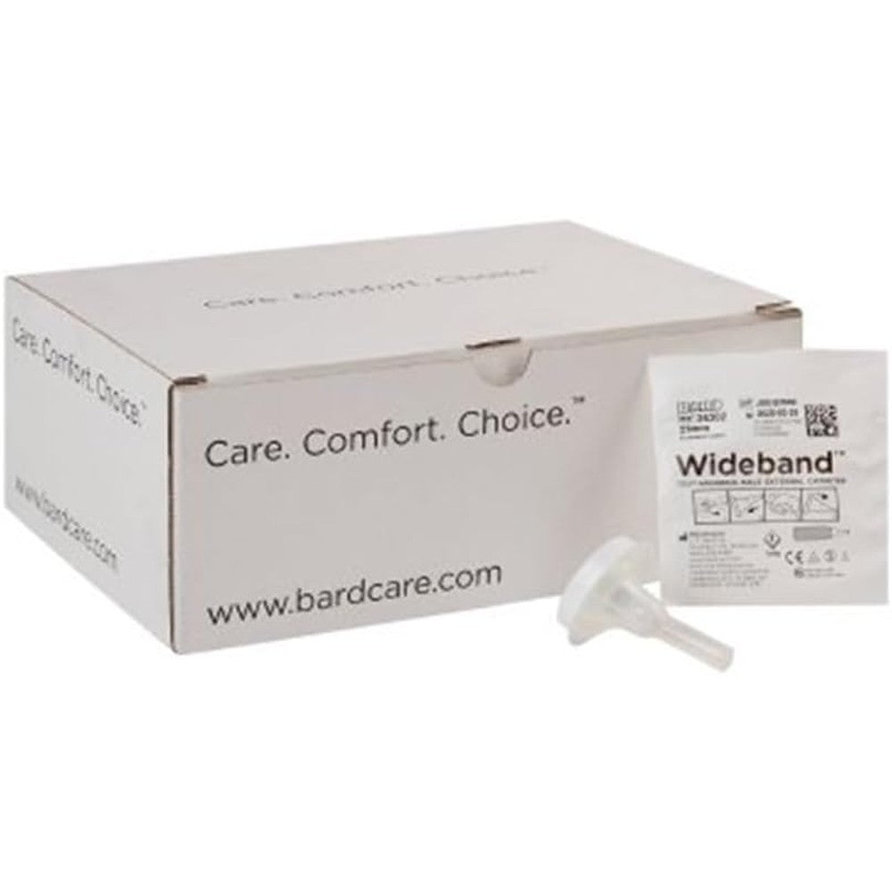 Wideband Rochester Male External Catheter 29mm front view for incontinence care.