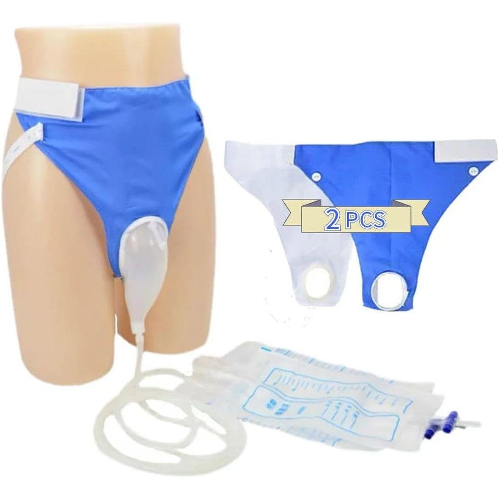 Gitekain condom catheter urine collection bag system front view