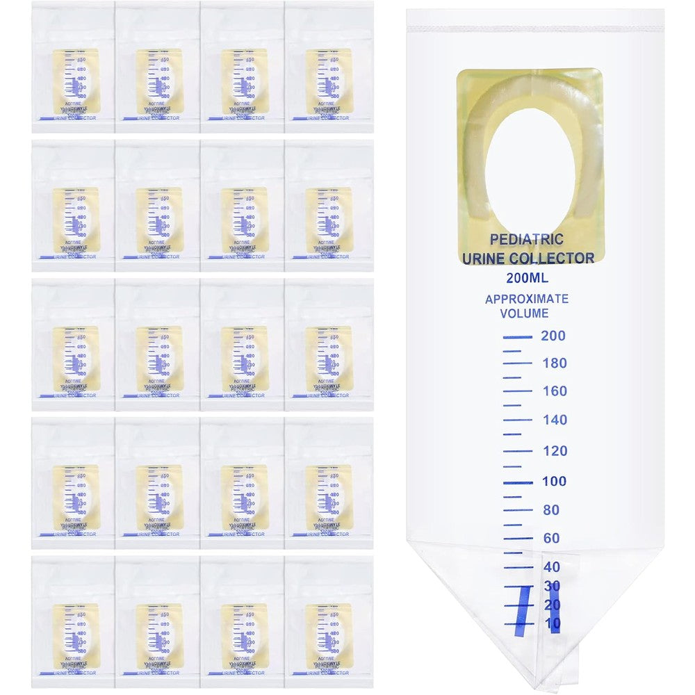Sosation Pediatric Urine Bag Collectors front view medical grade clear pouch
