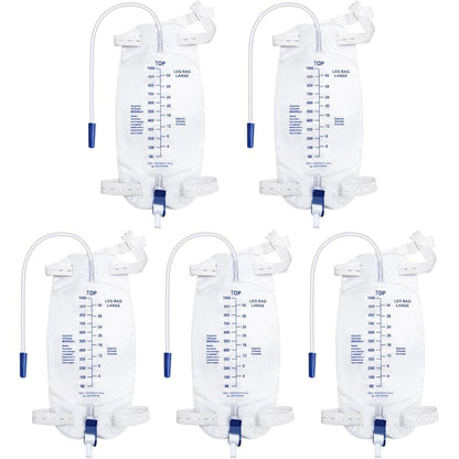 NorBeng foley catheter leg bag 1000ml front view