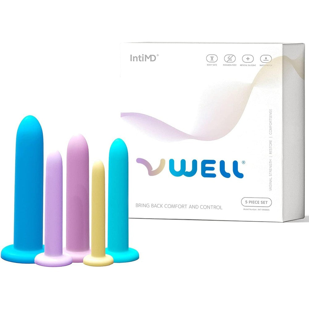 VWELL IntiMD Silicone Wands Set front view authentic pelvic floor trainer