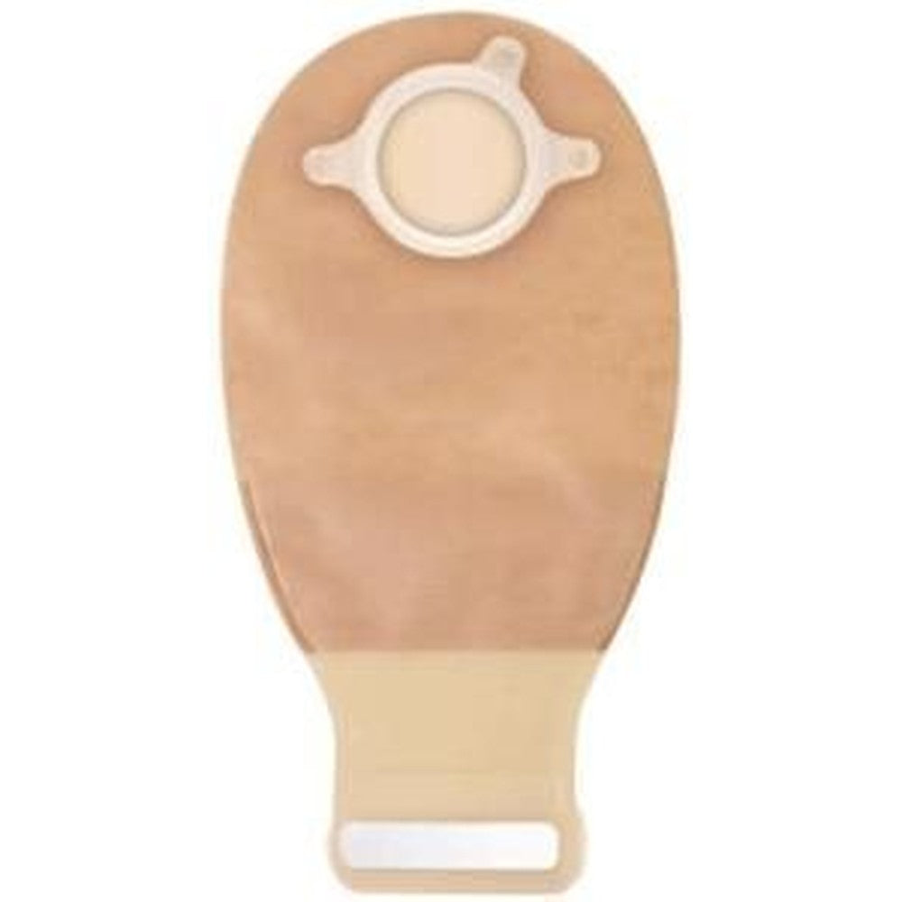 ConvaTec Natura Plus 416417 two piece drainable ostomy pouch front view featuring tan comfort panel