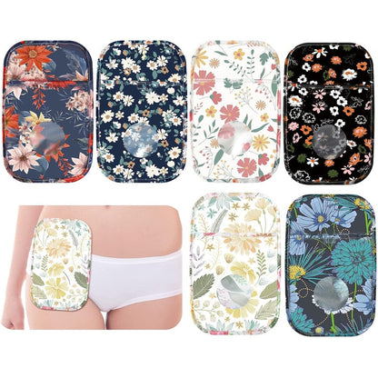 Sosation waterproof ostomy bag covers 6 pieces front view showing premium fabric textures