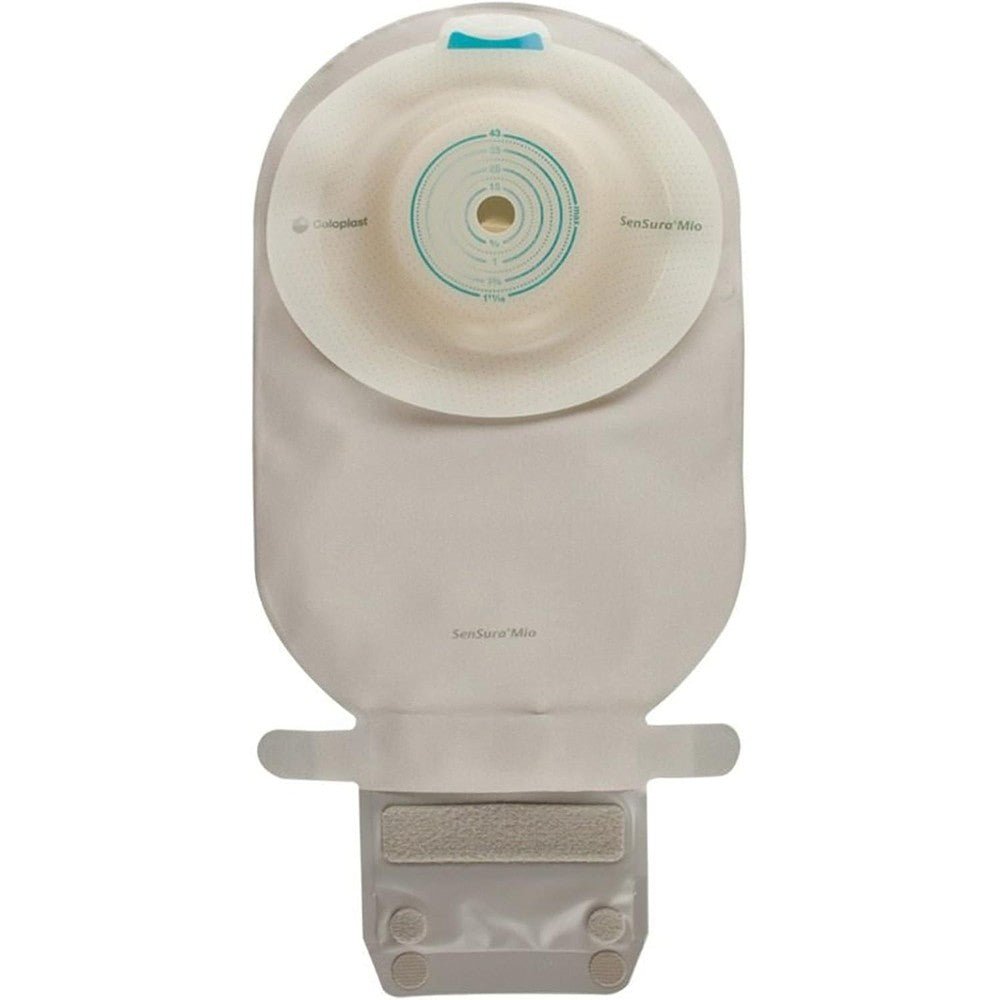 Coloplast SenSura Mio Soft Convex One-Piece Drainable Pouch 16715 front view transparent ostomy bag