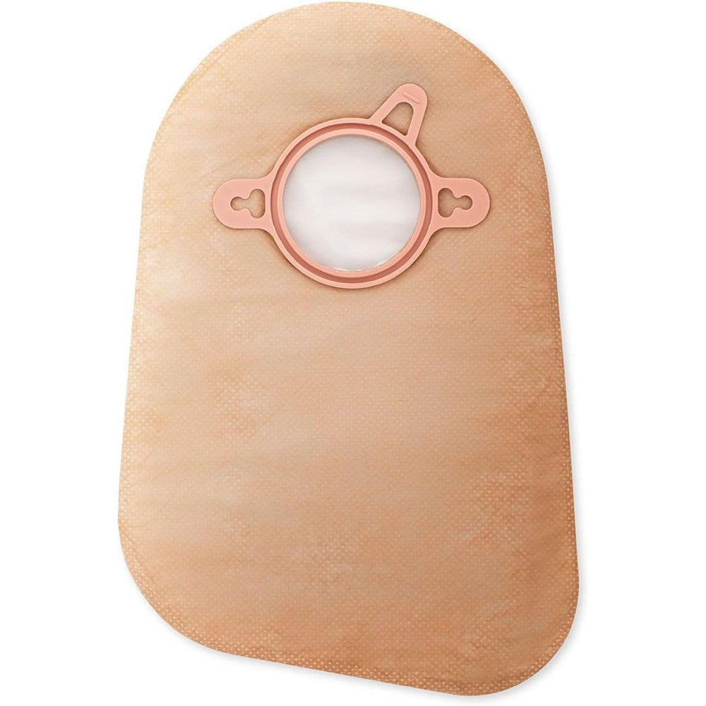 Hollister New Image Two Piece Closed End Ostomy Pouch front view showing beige ComfortWear panel