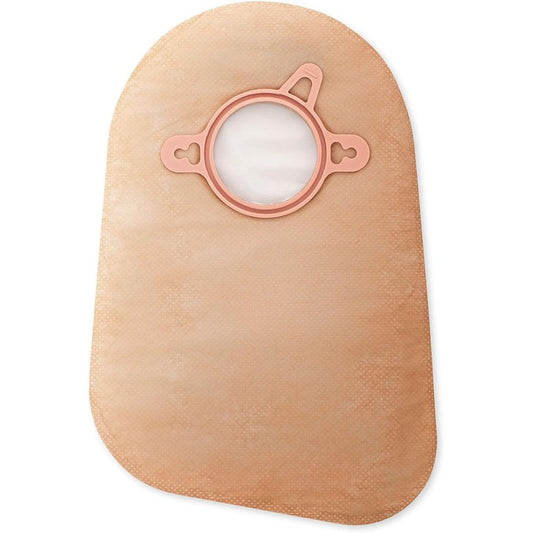 Hollister New Image Two Piece Closed End Ostomy Pouch front view showing beige ComfortWear panel