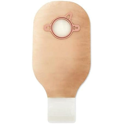 Hollister New Image two piece drainable ostomy pouch front view beige color 18113