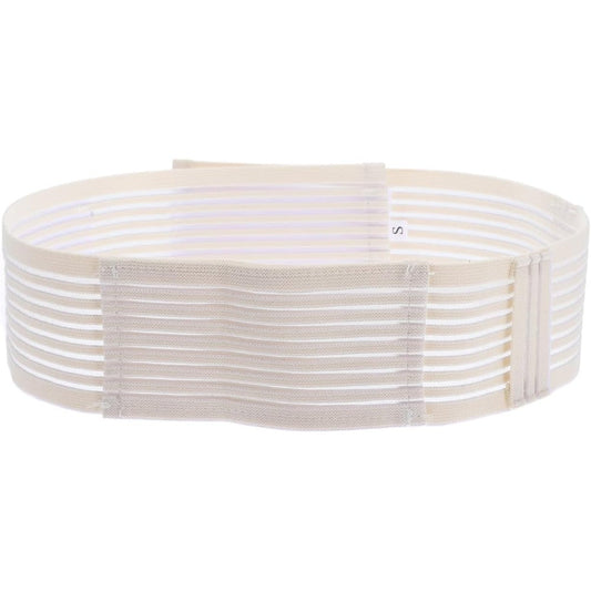 EXCEART Gastrostomy Tube Holder front view showing the grey adjustable elastic belt fabric