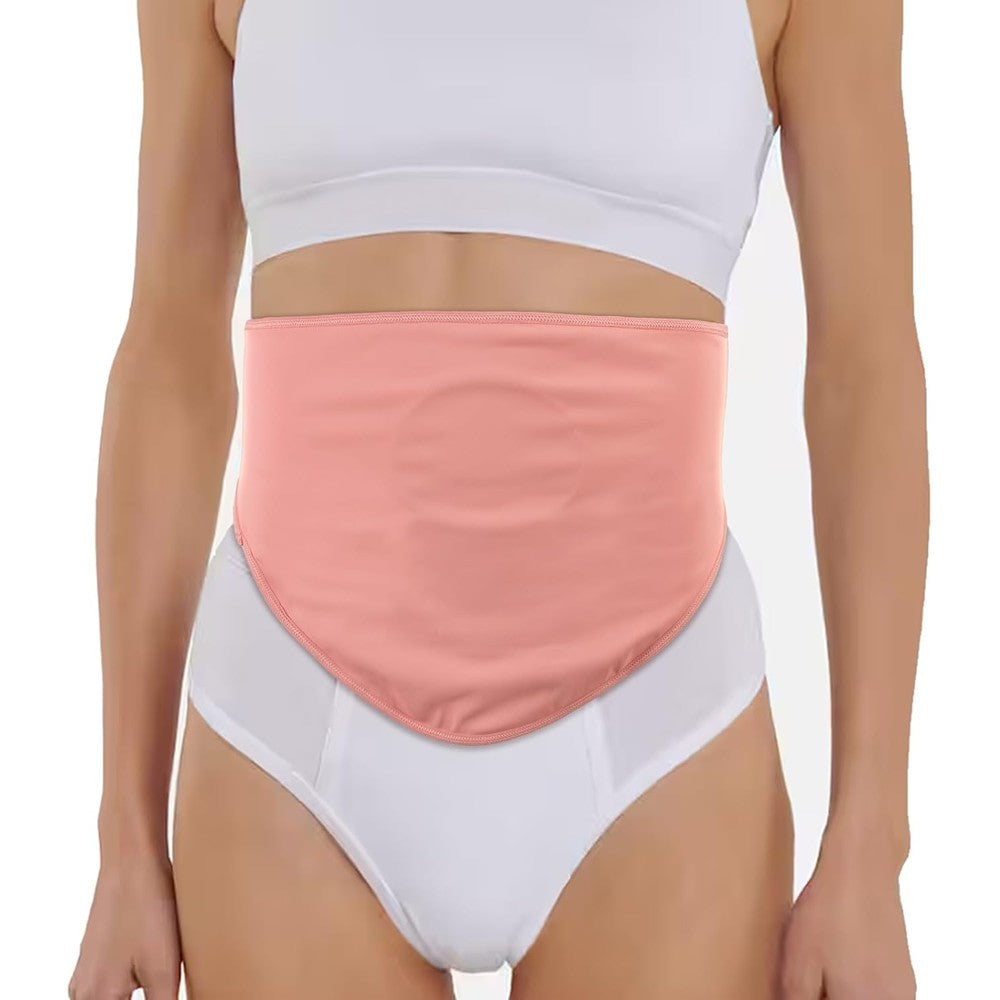 Jefbfbwe ostomy belt and colostomy bag cover front view for stoma support
