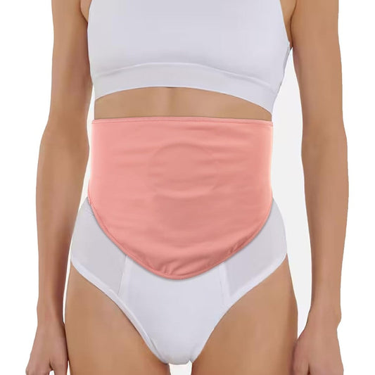 Jefbfbwe ostomy belt and colostomy bag cover front view for stoma support