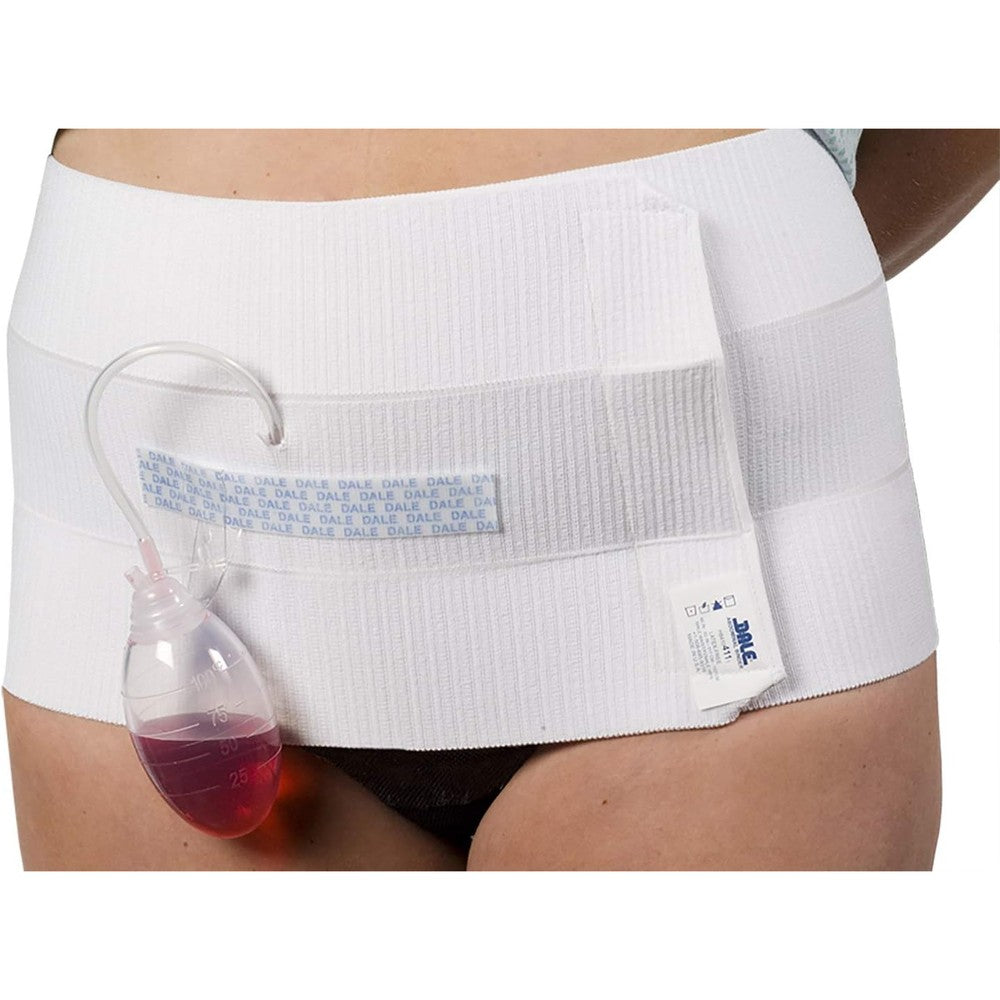 Dale Medical 811 Abdominal Binder front view showing 4 panel white compression brace