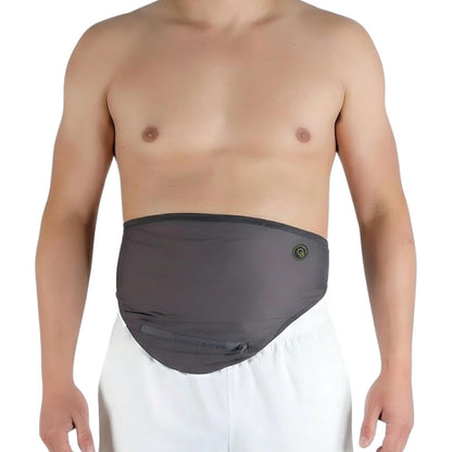 GBmates Tessa Grey Ostomy Belt front view