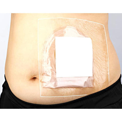 GEDRACKPMYN Waterproof Ostomy Bag Shower Cover front view of packaging.