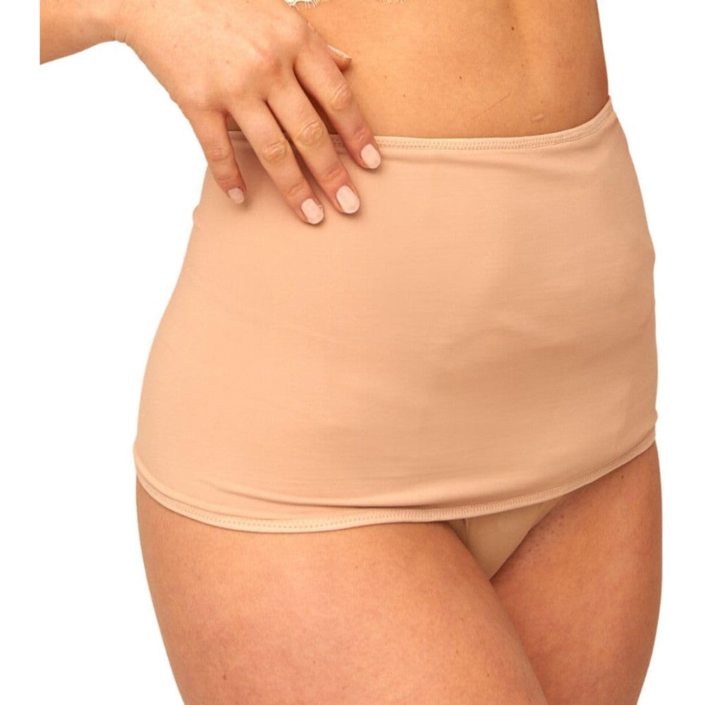SIIL Ostomy Bag Cover for Women beige wrap front view