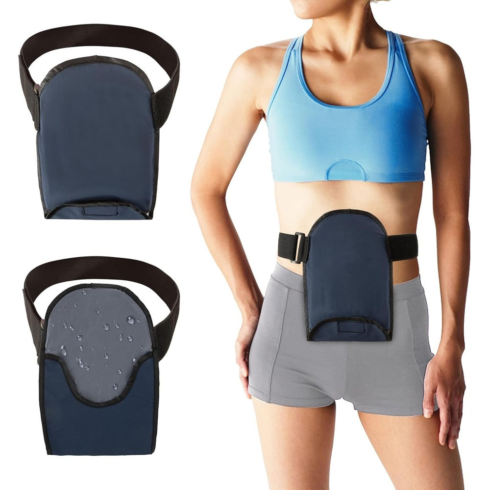 FSUHHIAD waterproof ostomy bag cover front view for stoma protection.