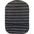 Kaiteky Stretchy Deodorizing Ostomy Bag Cover front view in dark gray stripes.