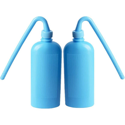 YEYSXSY Colostomy Bag Cleaning Tool front view blue washing bottle