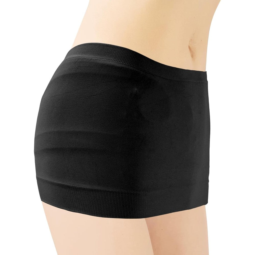 JDVBDNK Ostomy Support Garment front view black hernia wrap for women