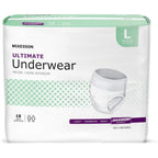 McKesson Ultimate adult incontinence underwear front view packaging