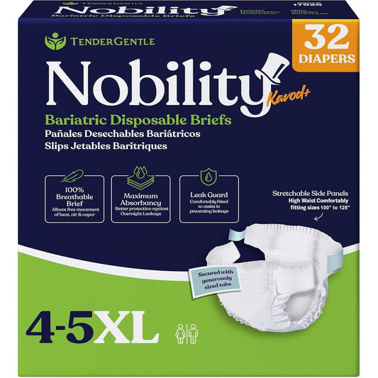 TenderGentle 4-5XL bariatric adult diapers front view