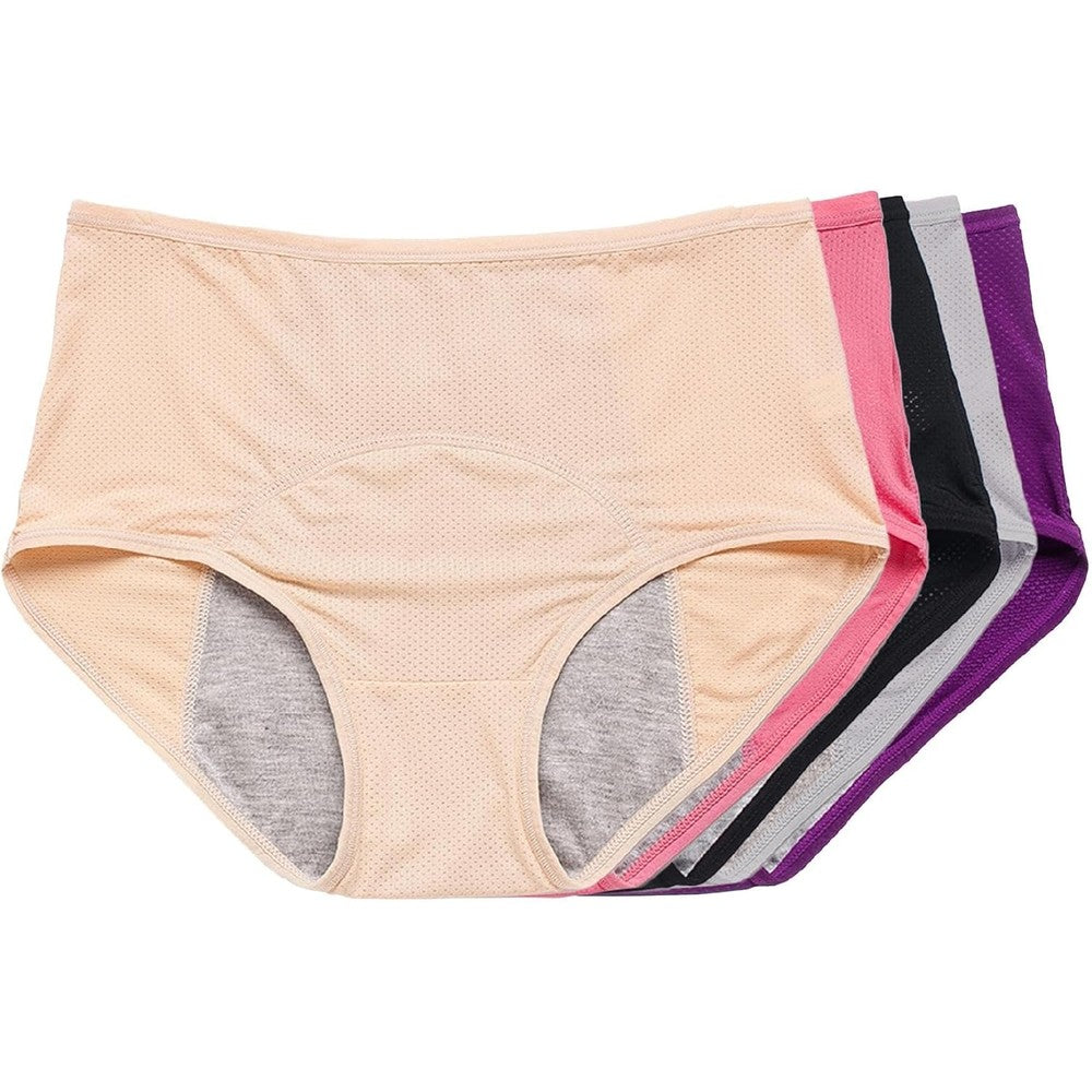 Everdries leakproof underwear front view showing the high-waisted design of the premium absorbent panties for senior women.