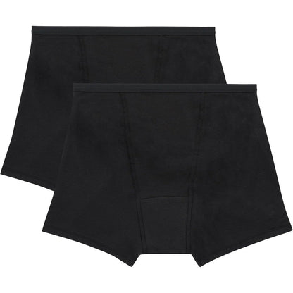 Hanes Women's Comfort Period Briefs front view black pack