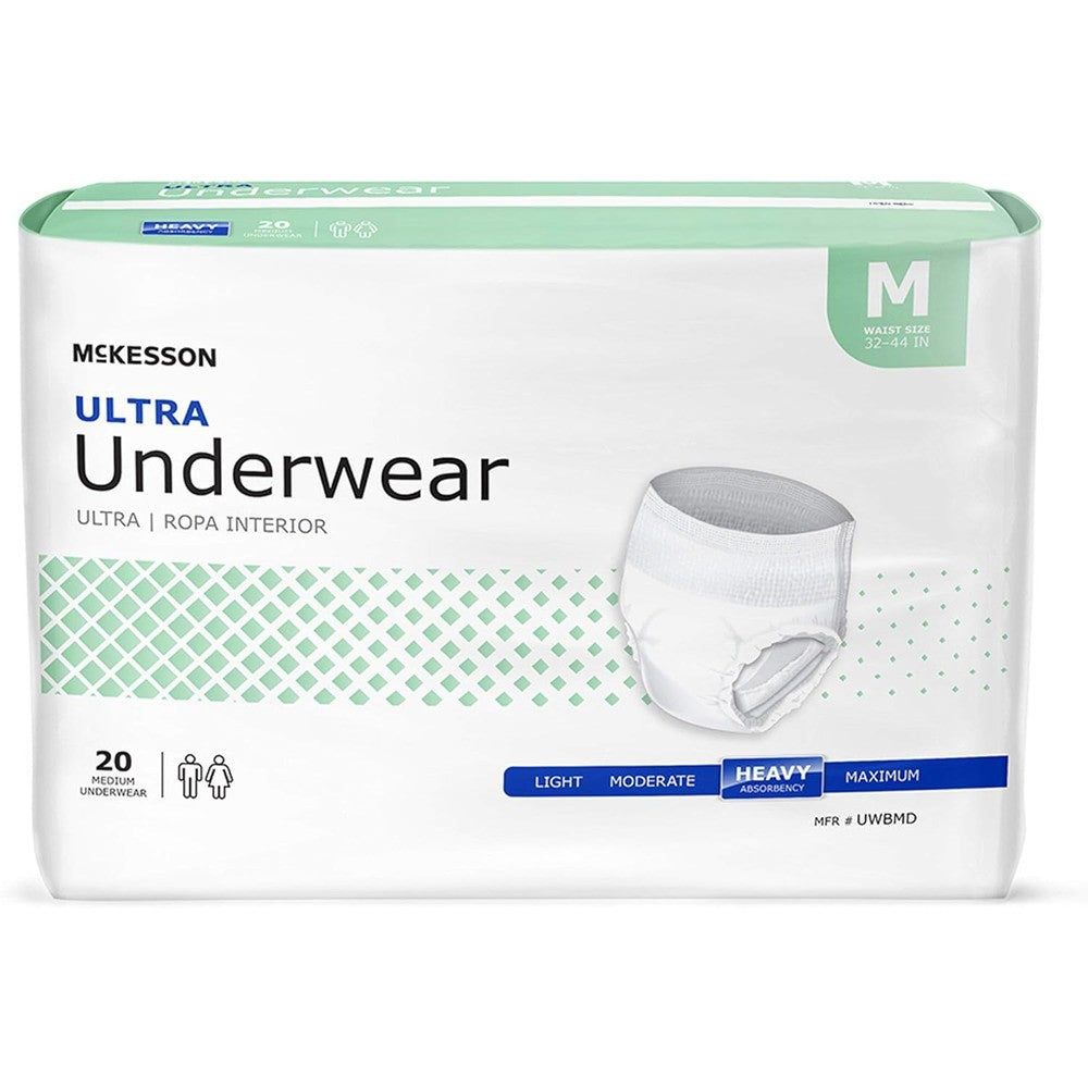 McKesson Ultra Adult Incontinence Underwear front packaging box view