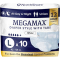 NorthShore MegaMax Adult Overnight Diapers front view packaging