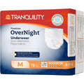 Tranquility Premium OverNight Disposable Absorbent Underwear Medium 72 count packaging front view
