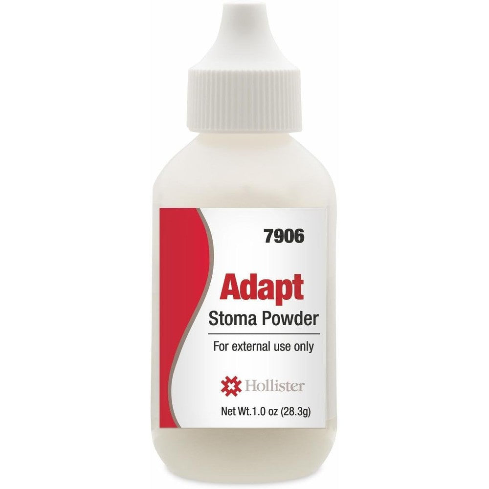 Hollister Adapt Stoma Powder 1 Ounce front view bottle for medical ostomy care.