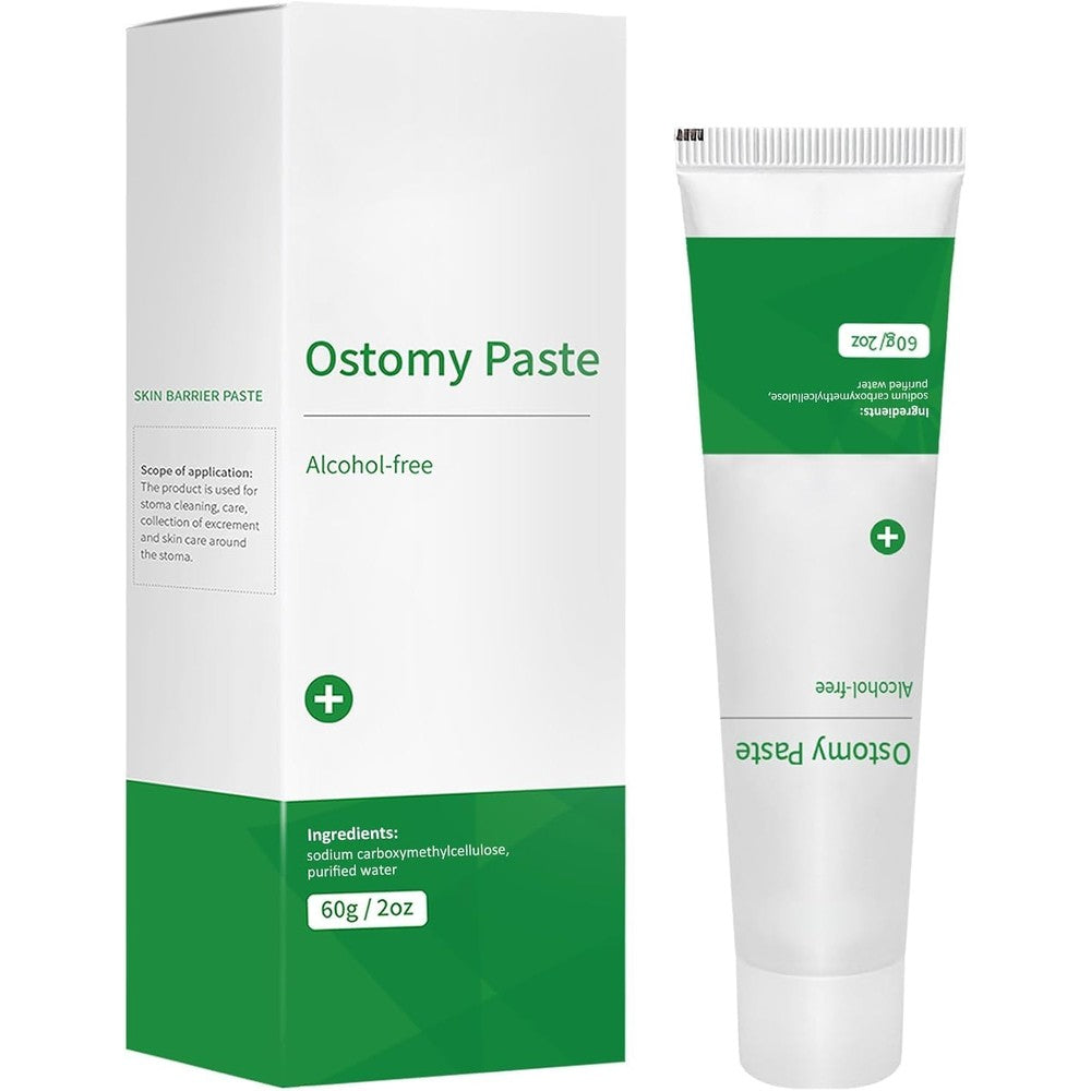 ZnnaYoha Ostomy Paste front view of the two point one ounce tube for stoma skin protection.