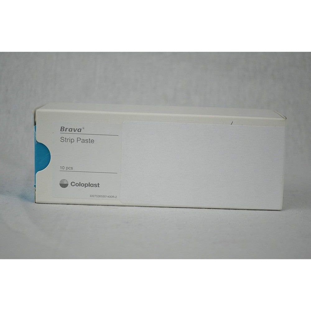 Coloplast Brava Ostomy Moldable Strip Paste ten count box front view for secure stoma care seal