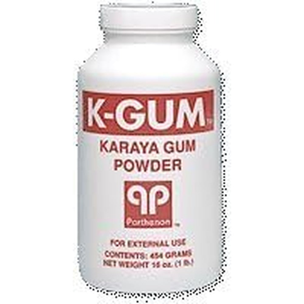 Parthenon Company K-Gum Karaya Gum Powder 3 Ounce front view puff bottle for ostomy skin care