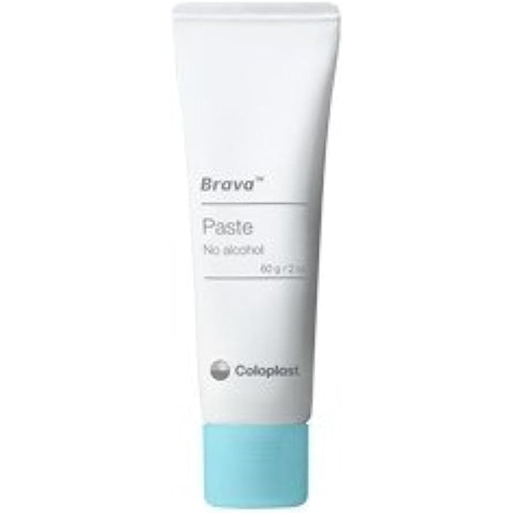 Coloplast Brava Ostomy Paste 60 grams tube front view for stoma skin barrier protection