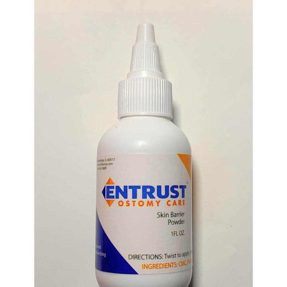 Fortis Entrust Ostomy Protective Powder front view bottle for peristomal skin care