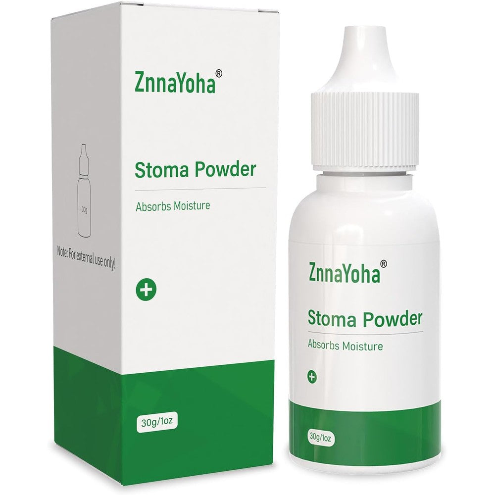 ZnnaYoha Stoma Powder medical protective skin barrier 1 ounce bottle front view